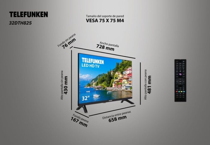 Tv Telefunken 32quot 32dth825 Hd